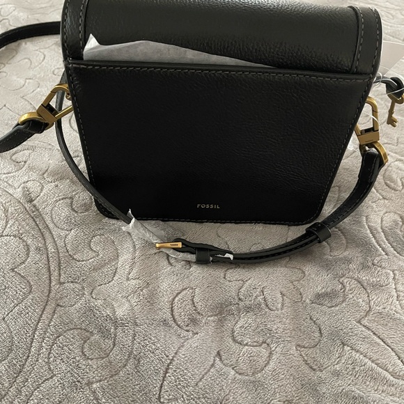 Ainsley Black Leather Shoulder Bag - Picture 2 of 5